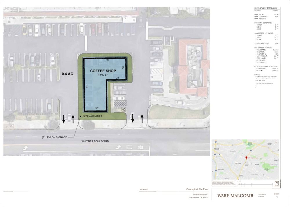 Drive-thru Pad Opportunity | Whittier CA: 10317 Whitter Blvd, Whitter, CA, 90606